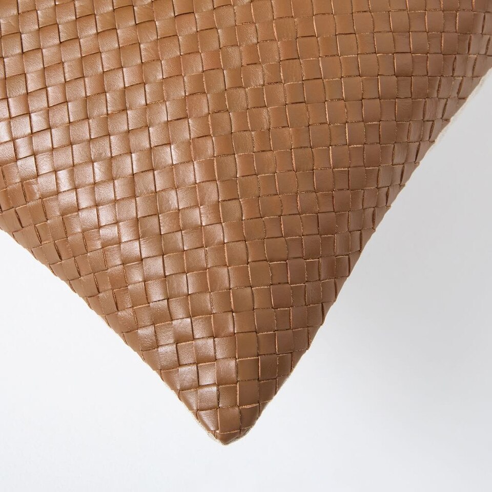 Woven Leather Cushion Cover West Elm Australia